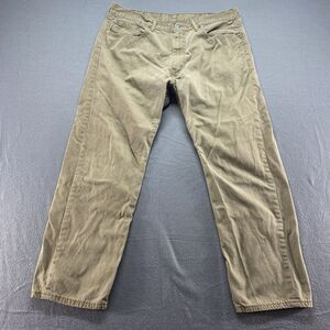 Levis Jeans Mens 38x30 Brown 505‎ Mid Rise Western Cowboy Straight Grunge